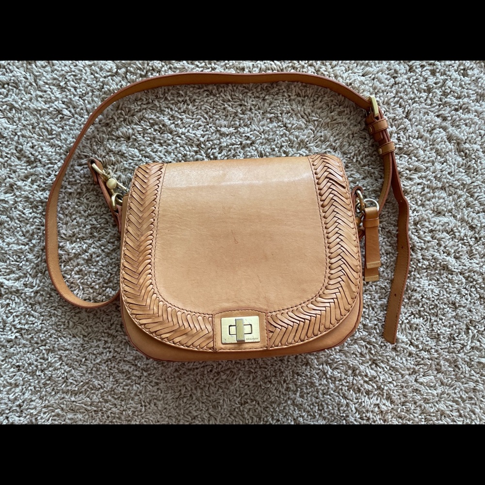 Authentic Brahmin Sonny tan crossbody.